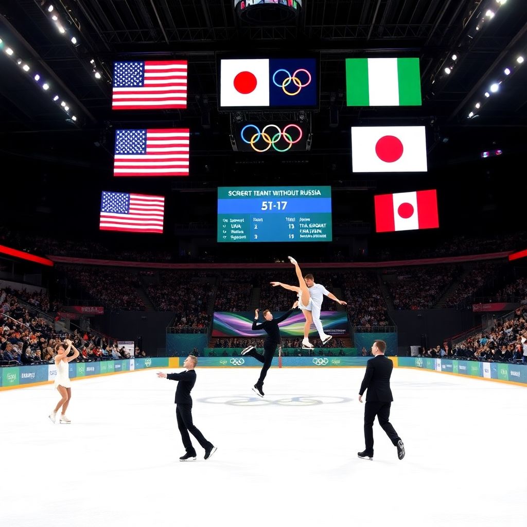 Командный турнир фигуристов в Милане без России: спорное золото США